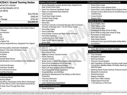 Used 2014 MAZDA MAZDA3 i Grand Touring FWD image 19