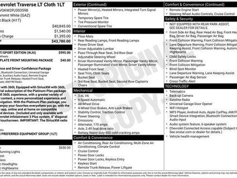 Certified 2023 Chevrolet Traverse LT w/ Midnight/Sport Edition AWD/4WD image 29