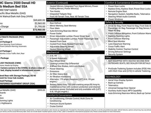 Used 2022 GMC Sierra 2500 Denali w/ Denali Ultimate Package AWD/4WD image 38