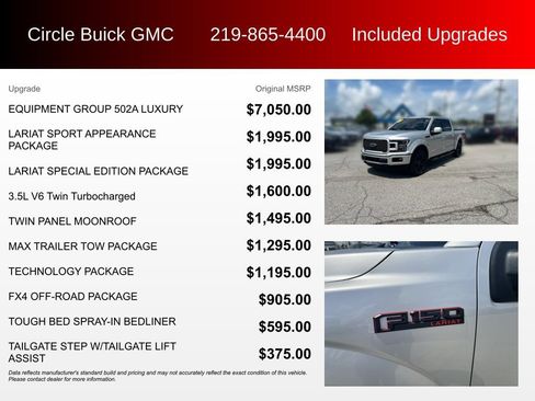 Used 2019 Ford F150 Lariat w/ Equipment Group 502A Luxury AWD/4WD image 3