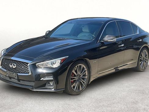 Used 2020 INFINITI Q50 Red Sport 400 w/ Carbon Fiber Package RWD image 9