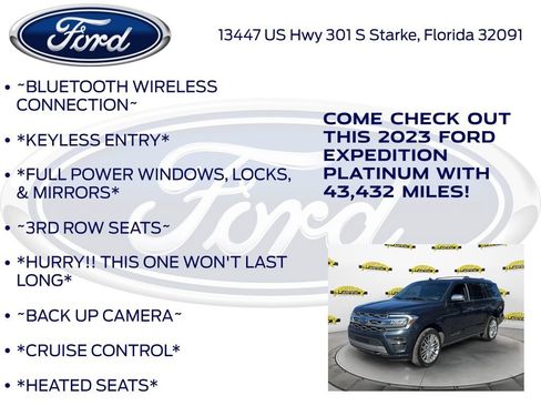 Certified 2023 Ford Expedition Platinum image 12