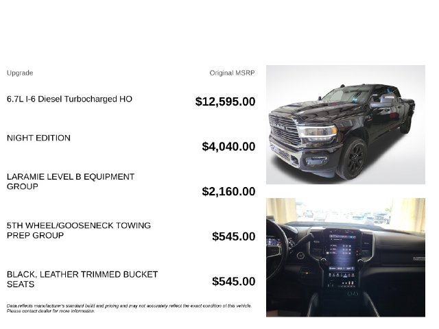 Used 2024 RAM 3500 Laramie w/ Night Edition AWD/4WD image 3