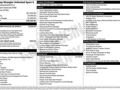 Used 2019 Jeep Wrangler Unlimited Sport S image 4