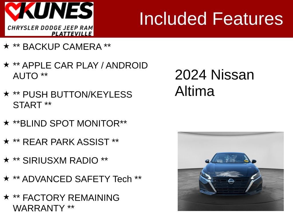 Used 2024 Nissan Altima 2.5 SV FWD image 2