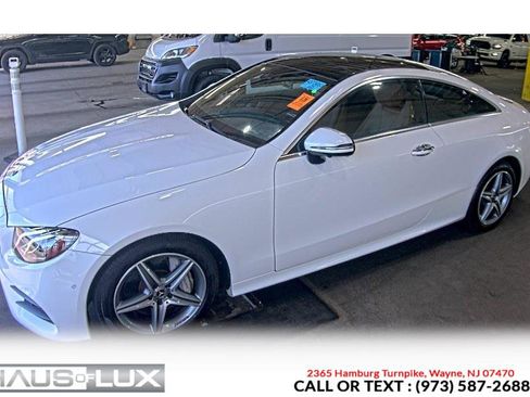 Used 2019 Mercedes-Benz E 450 4MATIC Coupe w/ AMG Line Package image 2