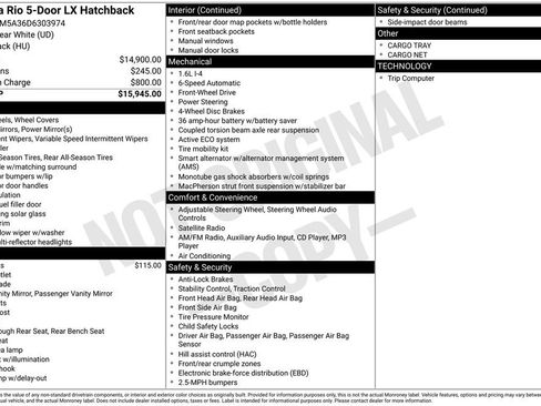 Used 2013 Kia Rio LX image 2