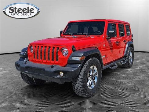Certified 2021 Jeep Wrangler Unlimited Sport w/ Sun And Sound Package AWD/4WD image 1