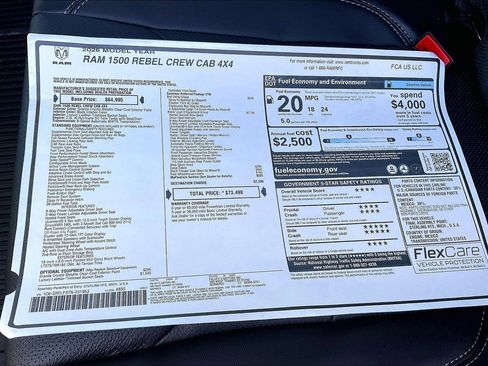 New 2026 RAM 1500 Rebel w/ Rebel Level 2 Equipment Group image 14