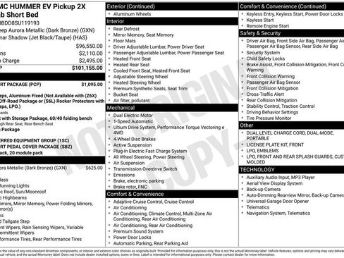 New 2025 GMC Hummer EV 2X w/ LPO, Sport Package AWD/4WD image 6