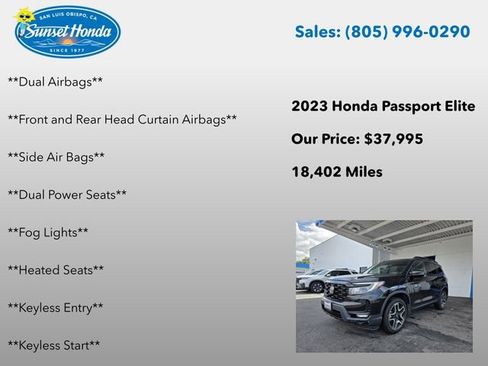 Used 2023 Honda Passport Elite image 8
