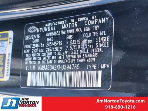 Used 2017 Hyundai Tucson Limited FWD image 32