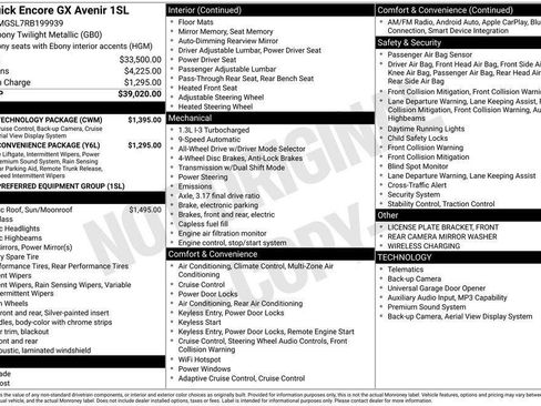 Certified 2024 Buick Encore GX Avenir w/ Avenir Technology Package AWD/4WD image 5