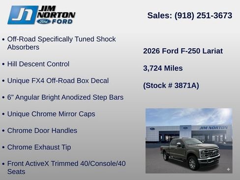Used 2026 Ford F250 Lariat w/ Chrome Package AWD/4WD image 39