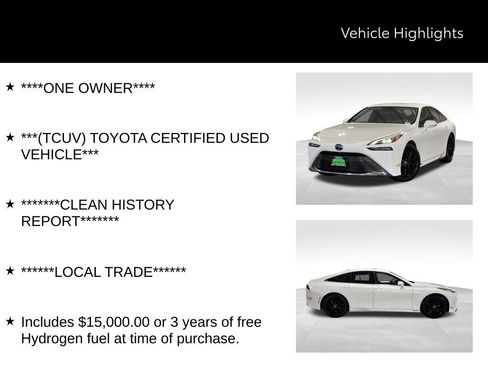 Certified 2022 Toyota Mirai w/ Advanced Technology Package RWD image 44
