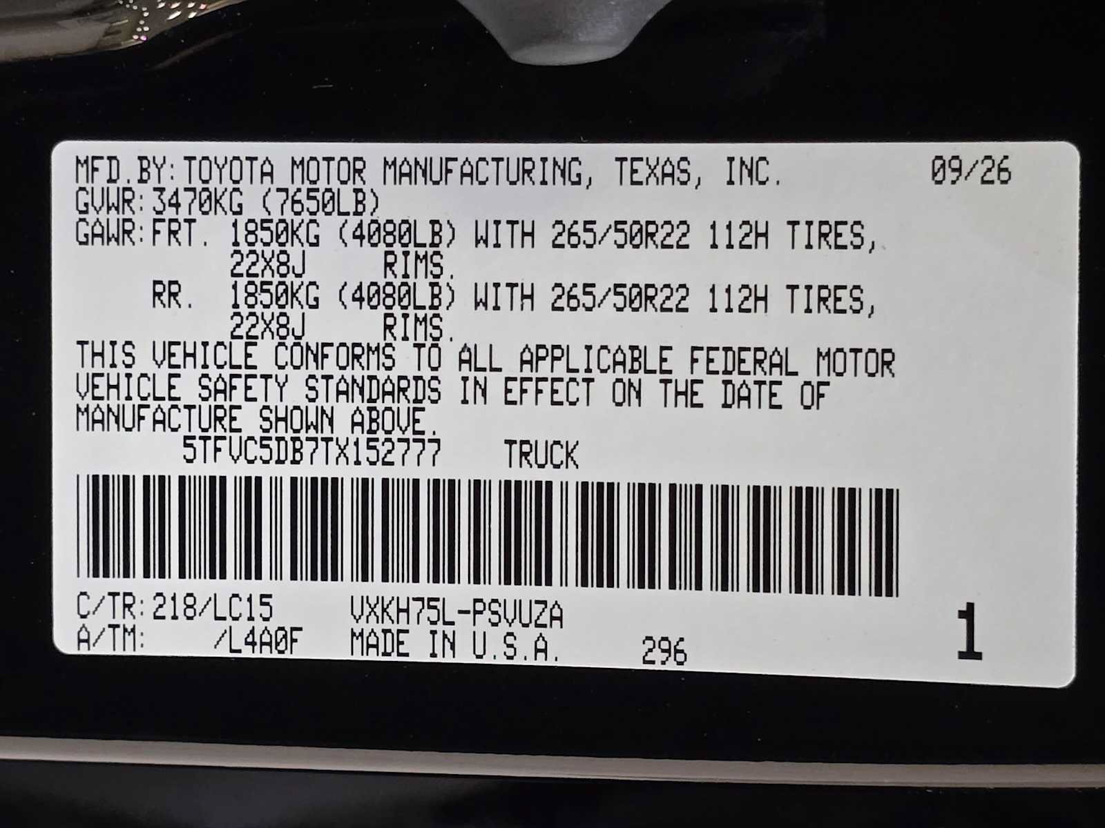 New 2026 Toyota Tundra Capstone AWD/4WD image 31