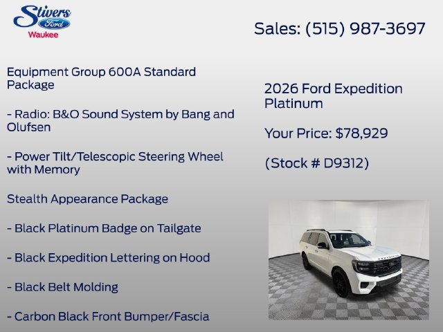 Used 2026 Ford Expedition Platinum w/ Stealth Performance Package AWD/4WD image 22