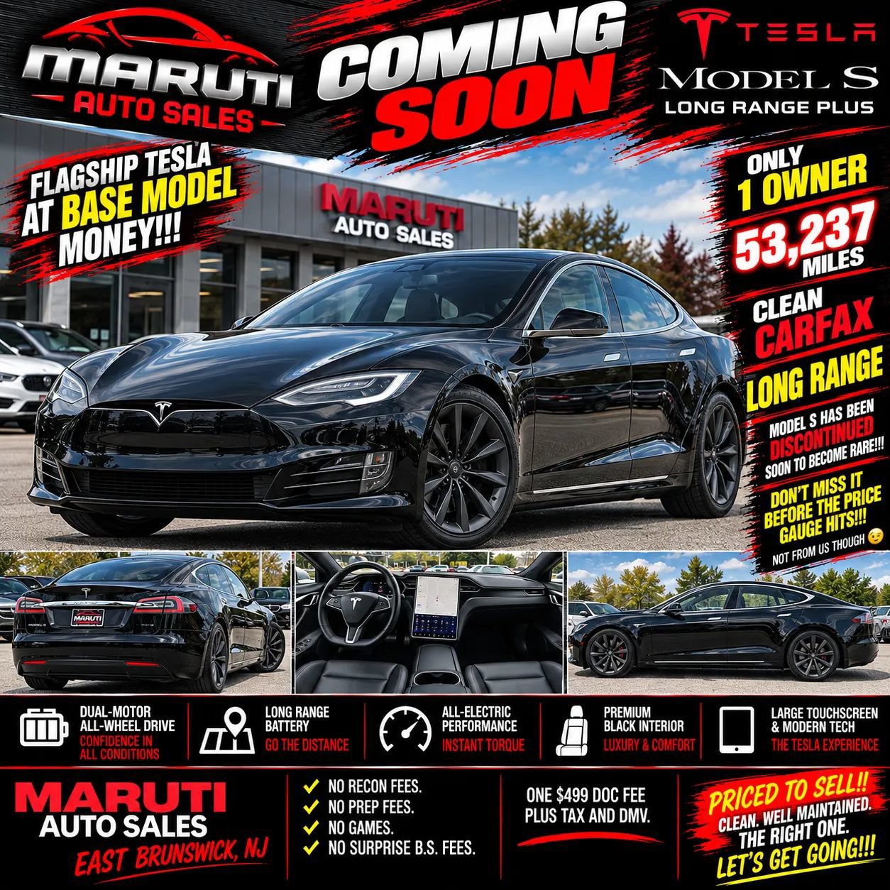 Used 2021 Tesla Model S Long Range Plus AWD/4WD image 1