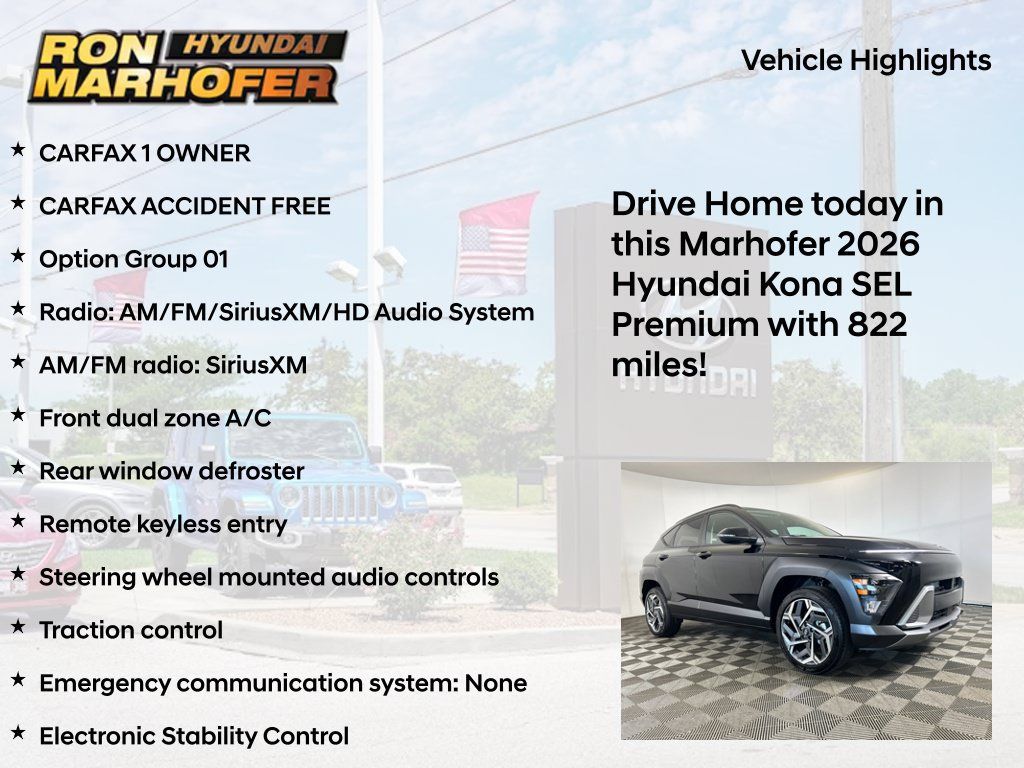 Certified 2026 Hyundai Kona SEL Premium AWD/4WD image 14