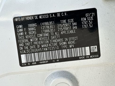 Certified 2022 Honda HR-V EX image 28