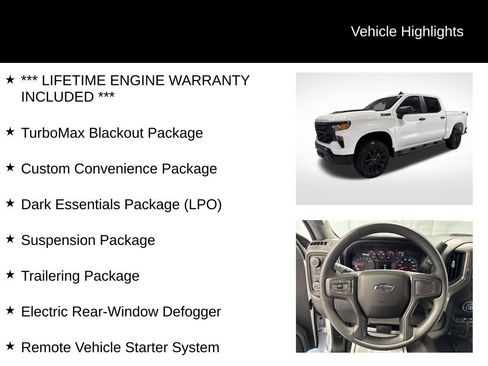 New 2026 Chevrolet Silverado 1500 Custom Trail Boss w/ Turbomax Blackout Package image 2