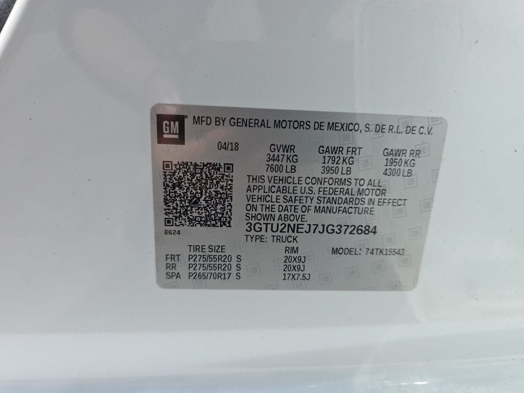 Certified 2018 GMC Sierra 1500 SLT w/ SLT Premium Package AWD/4WD image 36