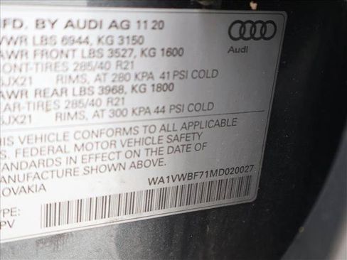 Used 2021 Audi SQ7 Prestige w/ Prestige Package AWD/4WD image 20