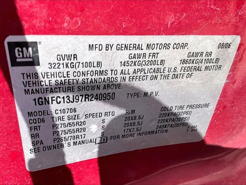 Used 2007 Chevrolet Tahoe LTZ w/ LTZ Preferred Equipment Group image 31