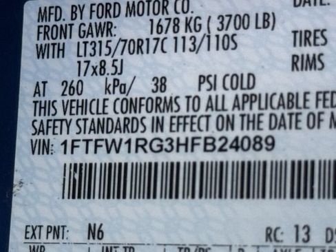 Used 2017 Ford F150 Raptor w/ Equipment Group 801A Mid AWD/4WD image 31