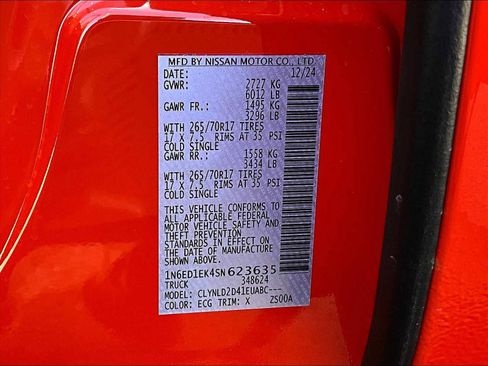 New 2025 Nissan Frontier PRO-4X w/ Pro Convenience Package image 17