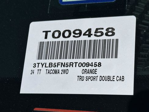 Certified 2024 Toyota Tacoma TRD Sport w/ TRD Sport Upgrade Package RWD image 59