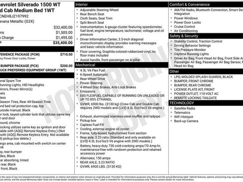 Used 2018 Chevrolet Silverado 1500 W/T w/ WT Convenience Package RWD image 18