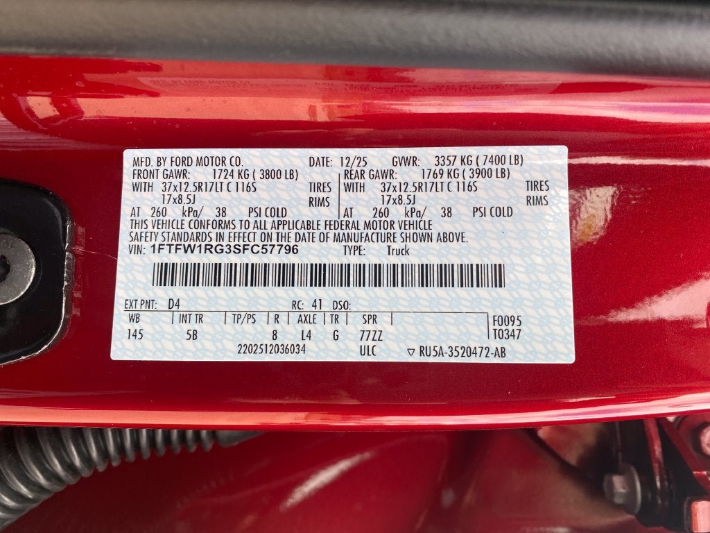 New 2025 Ford F150 Raptor AWD/4WD image 17