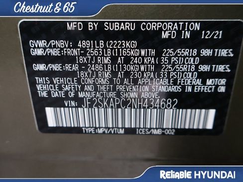 Used 2022 Subaru Forester Limited w/ Popular Package #3 AWD/4WD image 43