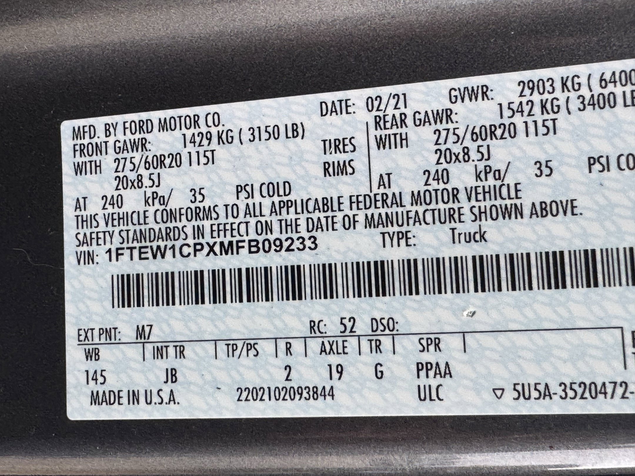 Used 2021 Ford F150 XL w/ STX Appearance Package RWD image 33