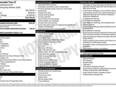 Used 2025 Chevrolet Trax LT w/ LT Convenience Package FWD image 33