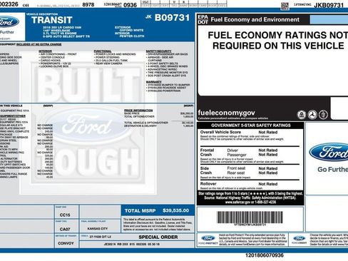 Used 2018 Ford Transit 350 148 Low Roof RWD image 3
