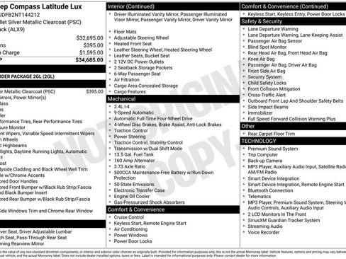 Used 2022 Jeep Compass Latitude AWD/4WD image 2