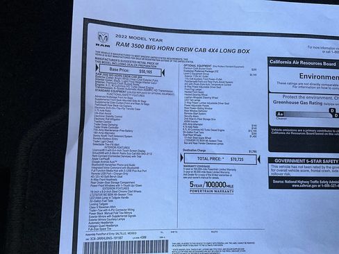 Used 2022 RAM 3500 Big Horn w/ Level C Equiment Group image 52