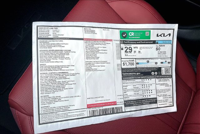 New 2026 Kia K5 GT-Line image 13