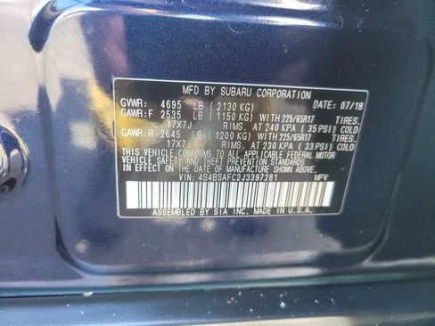 Used 2018 Subaru Outback 2.5i Premium image 24