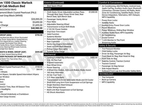 Used 2019 RAM 1500 Warlock w/ Luxury Group RWD image 6