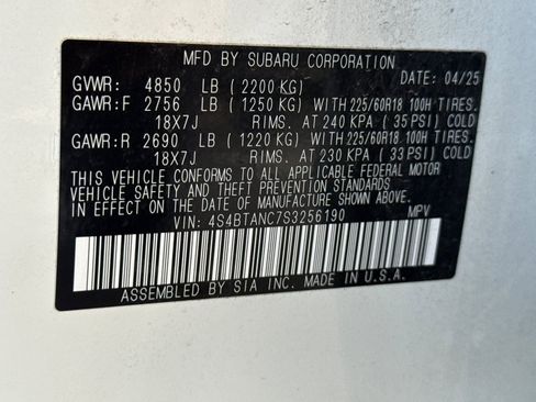 Certified 2025 Subaru Outback Limited image 28