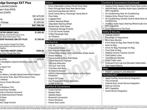 Used 2024 Dodge Durango SXT w/ SXT Blacktop Group AWD/4WD image 15