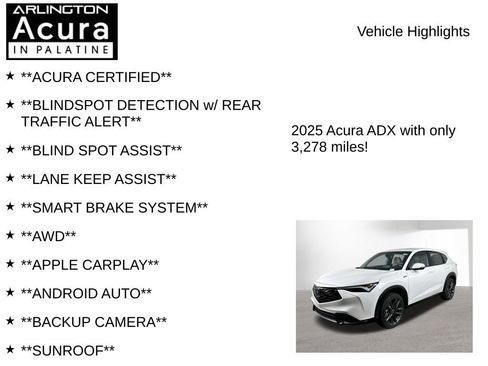 Used 2025 Acura ADX A-Spec AWD/4WD image 7