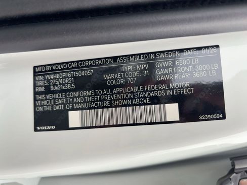 New 2026 Volvo XC90 T8 Ultra w/ Protection Package Premier AWD/4WD image 20