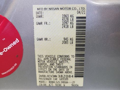 Used 2021 Nissan Altima 2.5 SR FWD image 33