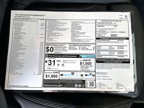 New 2027 BMW 430i Coupe w/ M Sport Package RWD image 20