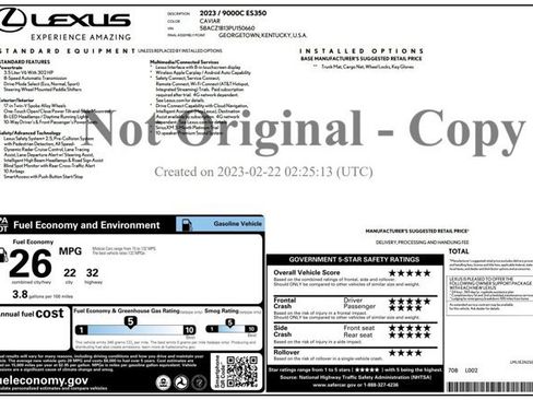 Used 2023 Lexus ES 350 w/ Accessory Package (Z1) FWD image 2