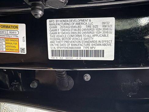 Used 2022 Honda Pilot Touring image 35